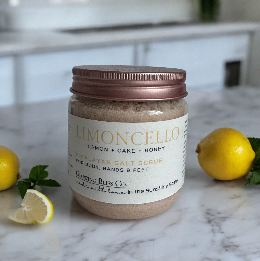 LIMONCELLO SALT BODY SCRUB - Glowing Bliss Co.
