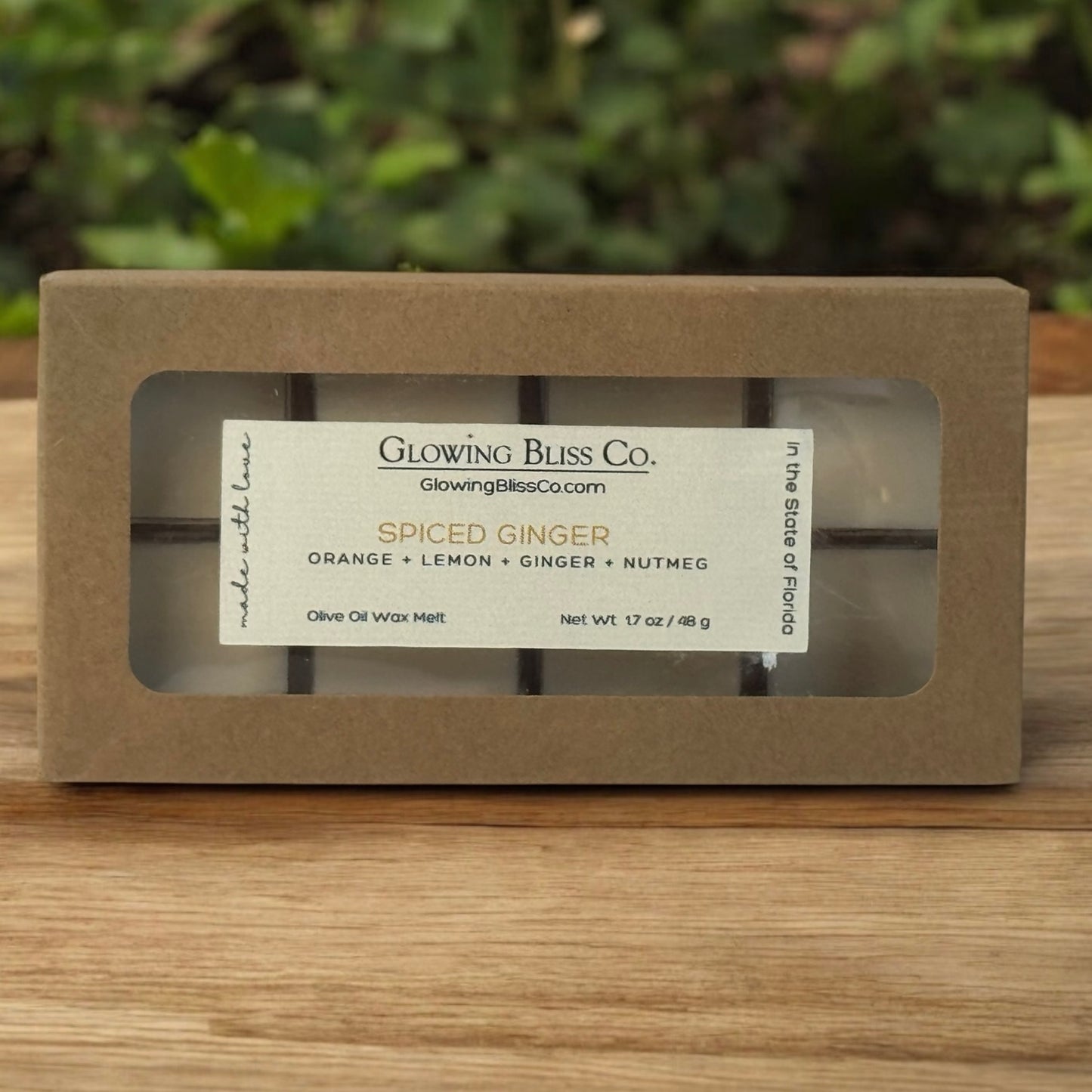 SPICED GINGER WAX MELT - Glowing Bliss Co.